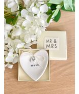 East Of India &#39;Mr &amp; Mrs’ Porcelain Ring Dish - $12.91