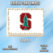 Stanford Cardinal Edible Image Topper Cupcake Frosting 1/4 Sheet 8.5 x 11&quot; - £9.39 GBP