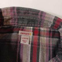 Carhartt 102260 054 Women's Red White Black Cotton Hamilton Flannel Shirt Large image 3