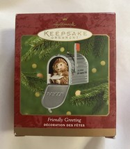 Hallmark Keepsake Ornament Friendly Greeting Dated 2000 - £11.93 GBP