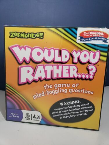 Would You Rather? Board Game by Zobmondo!! Classic Version 2003  New - $12.76
