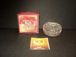 NEW Vintage Royal Crystal Rock 24% Italy &quot;Little Box&quot; Trinket Container #337500 - £13.30 GBP