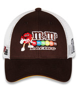 OLD VTG Kyle Busch #18 M&amp;Ms NASCAR Racing Brown and White mesh Trucker&#39;s... - £15.93 GBP