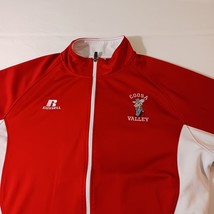 Russell Athletic S71QLMK Coosa Valley Men's Red & White Full Zip Sweatshirt Sz L image 8