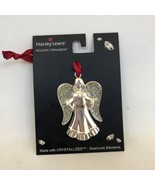 NEW Harvey Lewis Angel NOEL Christmas holiday Ornament Swarovski elements - $8.79