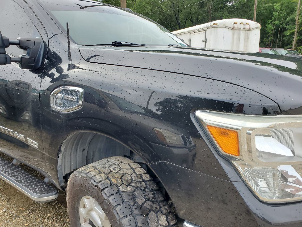 2016 2017 Nissan Titan XD OEM G41 Magnetic Black Right Fender  - $433.13