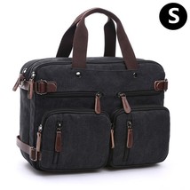 Men&#39;s Canvas vintage Casual Briefcase man Business Shoulder Messenger Bag men La - £85.39 GBP