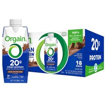 PROTEIN SHAKES ORGAIN DRINKS MEAL REPLACEMENT CHOCOLATE FUDGE GRASS FED ... - $51.99