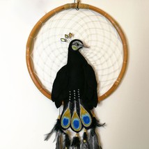 Boho Bohemian Handmade Decorative Wall Hanging Macrame Feathers Dream Catcher Pe - £43.87 GBP
