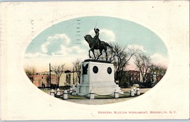 General Slocum Monument Brooklyn New York Postcard 1911 - £11.64 GBP