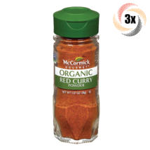 3x Shakers McCormick Gourmet Organic Red Curry Powder Seasoning | 1.37oz - £24.29 GBP