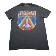 Fifth Sun Shirt Mens S Gray Crew Neck Short Sleeve NASA Space Shuttle Tee - £14.70 GBP