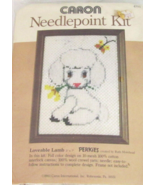 Vintage Caron Needlepoint Kit Loveable Lamb Perkies 1983 Sealed #4705 - £11.63 GBP