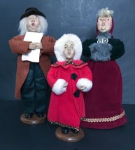 Vintage Victorian Dickens Style Hard Face Christmas Carolers Family Figures - $79.20