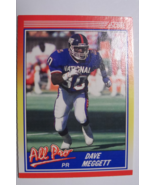 Dave Meggett NY Giants 2 Score Football Cards 1990 Punt Returner NM #150... - £15.24 GBP