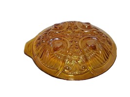 Vintage Indiana Marigold Carnival Glass Divided Relish Nut Dish Candy Bowl 7.5&quot; - £7.59 GBP