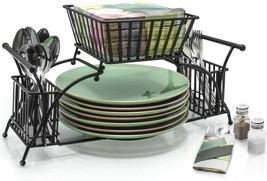 Sorbus Utensil Buffet Picnic Caddy Use For Napkin, Cutlery, Plate Holder... - $64.59