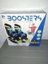 Madd Gear Unisex Kids Blue Adjustable  Boosters Bouncing Boots 5+ Size 3-6 - $37.99