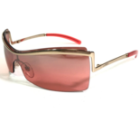 La Perla Sonnenbrille MOD. SPE 582 COL 300X Gold Rote Rahmen mit Schild ... - $55.73