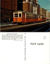 Massachusetts Boston Type 5 Series Trolleys 5706 &amp; 5800 Vintage Postcard - $9.40