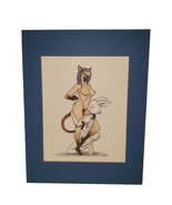 Original Drawing &quot;Siamese And White Rabbit&quot; Speet! (Peter Stoller) Furry... - €171,04 EUR