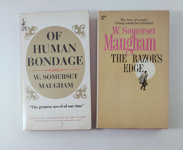 2 Vintage Paperbacks (60&#39;s) W. Somerset Maugham Of Human Bondage &amp; Razor&#39;s Edge - £8.92 GBP