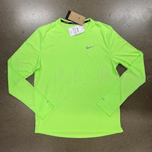 NWT Nike DD4576-358 Men Dri-Fit Miler Long-Sleeve Running Top Ghost Gree... - £27.93 GBP