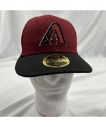 New Era Unisex Fitted Baseball Cap Red Black 59Fifty Arizona Diamondback... - £21.03 GBP