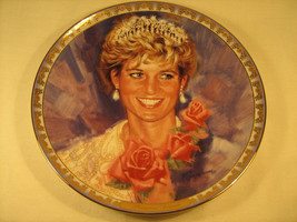 8&quot; Porcelain Collector Plate PRINCESS DIANA England&#39;s Rose 1997 #5692 [Y67] - £54.33 GBP