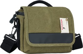 Besnfoto Camera Bag Small Mirrorless Camera Shoulder Bag Purse Waterproof Canvas - £25.96 GBP