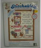 Dimensions Stitchable Powder Room Reminder Bathroom Humor Cross Stitch K... - £7.01 GBP