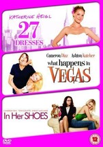 27 Dresses/What Happens In Vegas/In Her Shoes DVD (2009) Katherine Heigl, Pre-Ow - £14.00 GBP