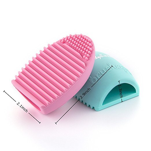 MelodySusie Makeup Brush Cleaner / Brush Egg for Makeup Brushes (2 Pack