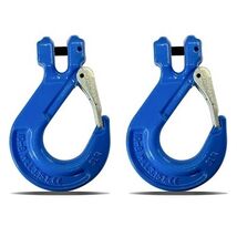2 Pc 3/8" G80 Clevis Slip Lifting Hook 3.45 Ton 6900 LBS Crane Hoist Eye... - $44.03