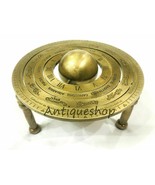 Nautical Antique Brass Armillary Middle Sphere Astrolabe Globe Table Top... - £28.50 GBP