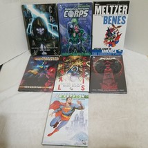 Huge DC hardcover lot of 7 all new sealed lot Justice League, GLC, Super... - £68.09 GBP