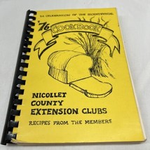 Vintage Cookbook Spiral Nicollet County Extension Clubs Recipes Heritage Cakes - £31.78 GBP