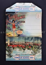 1935 Antique Postcard Folder Silver Springs Florida Teich 18 Views Linen Unused - £30.16 GBP