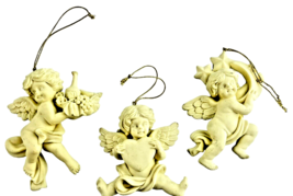 Roman Inc Ornaments Angel Cherubs Heart Food Moon Vintage Porcelain - £29.41 GBP