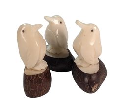 Terrapin Trading 1 x Fair Trade Ecuador Tagua Carving | Vegan Ivory | PENGUIN - £23.55 GBP