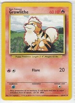 M) Pokemon Nintendo GAMEFREAK Collector Trading Card Growlithe 28/102 60HP - £1.55 GBP
