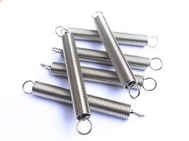 10PCS 67Mmx10Mmx1.1Mm Stainless Steel Dual Hook Tension Spring Silver Tone - £11.22 GBP