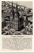 Vintage Postcard Cologne Cathedral Gothic Architecture Germany Famous Ch... - $2.99
