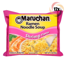 12x Bags Maruchan Instant Shrimp Ramen Noodle Soup | 3oz | Ready In 3 Mi... - $18.89