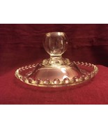 Clear glass candle holder - $12.00