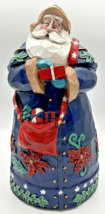Vintage Santa Figurine Stands about 11&quot; Heavy 5+ lbs Christmas Santa Statue JS1 - £62.57 GBP