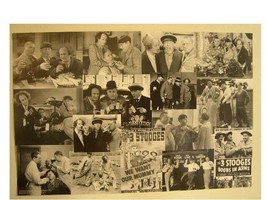 The Three Stooges Poster Collage Larry 3 Commercial - $245.93 MXN