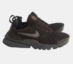 Nike Presto Fly GS Kid&#39;s Mesh Trainers Shoes Black Size 5Y 6.5W - No Laces - £19.75 GBP