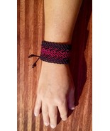 Thick macrame cuff bracelet - $42.00