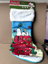 Peanuts -  Snoopy &amp; Woodstock Doghouse Christmas Stocking - £10.24 GBP